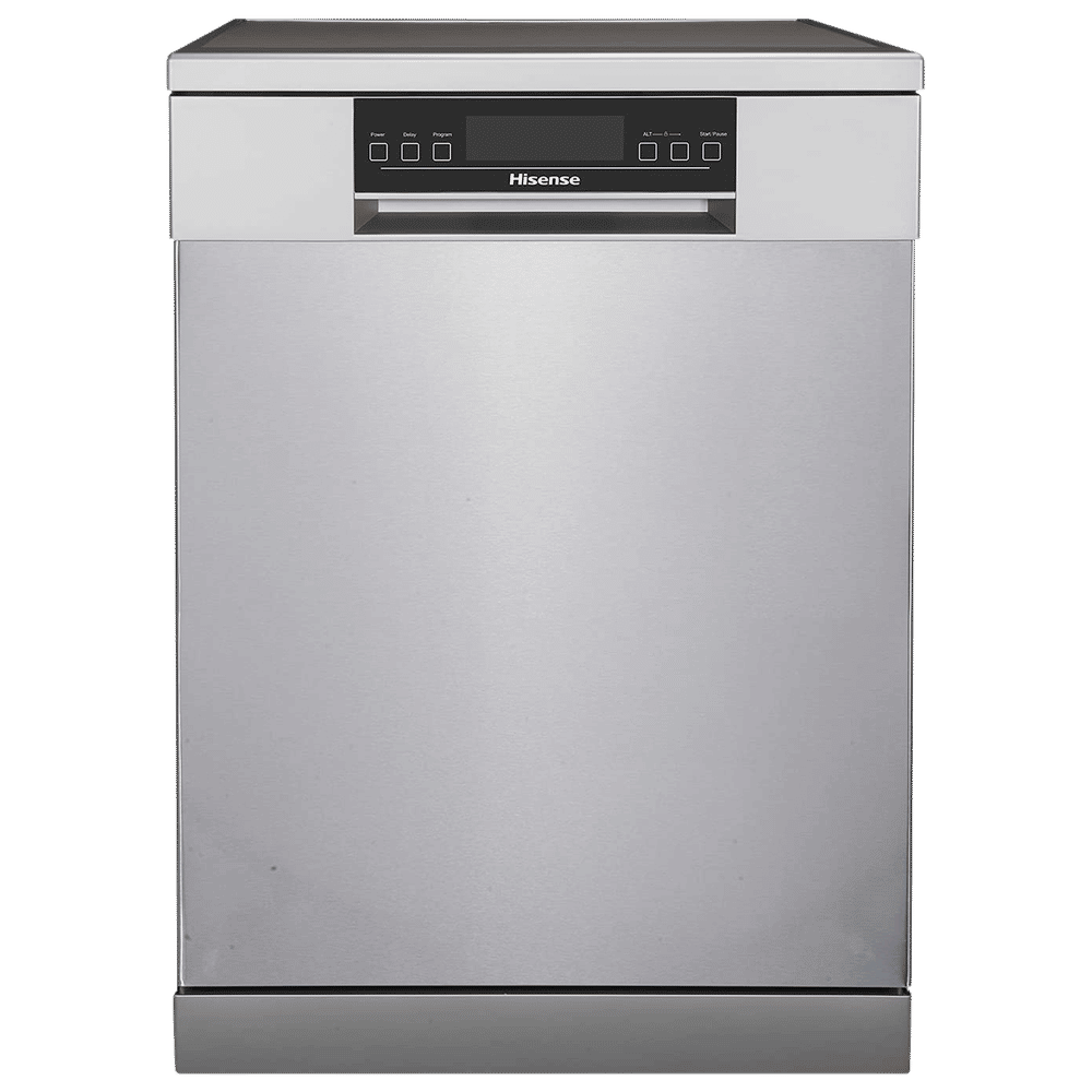 Buy Hisense 15 Place Settings Free Standing Dishwasher with Silent Operation (Stainless Steel